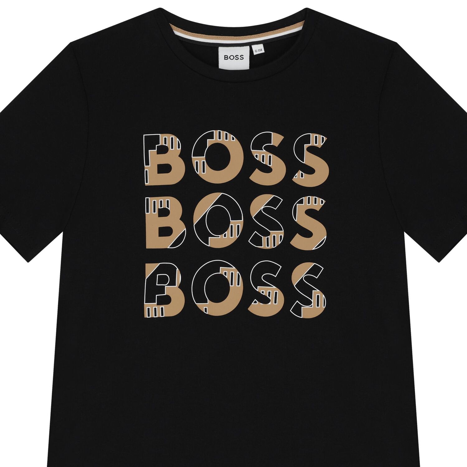 Boys Black Logo T-Shirt, 1, hi-res image number null