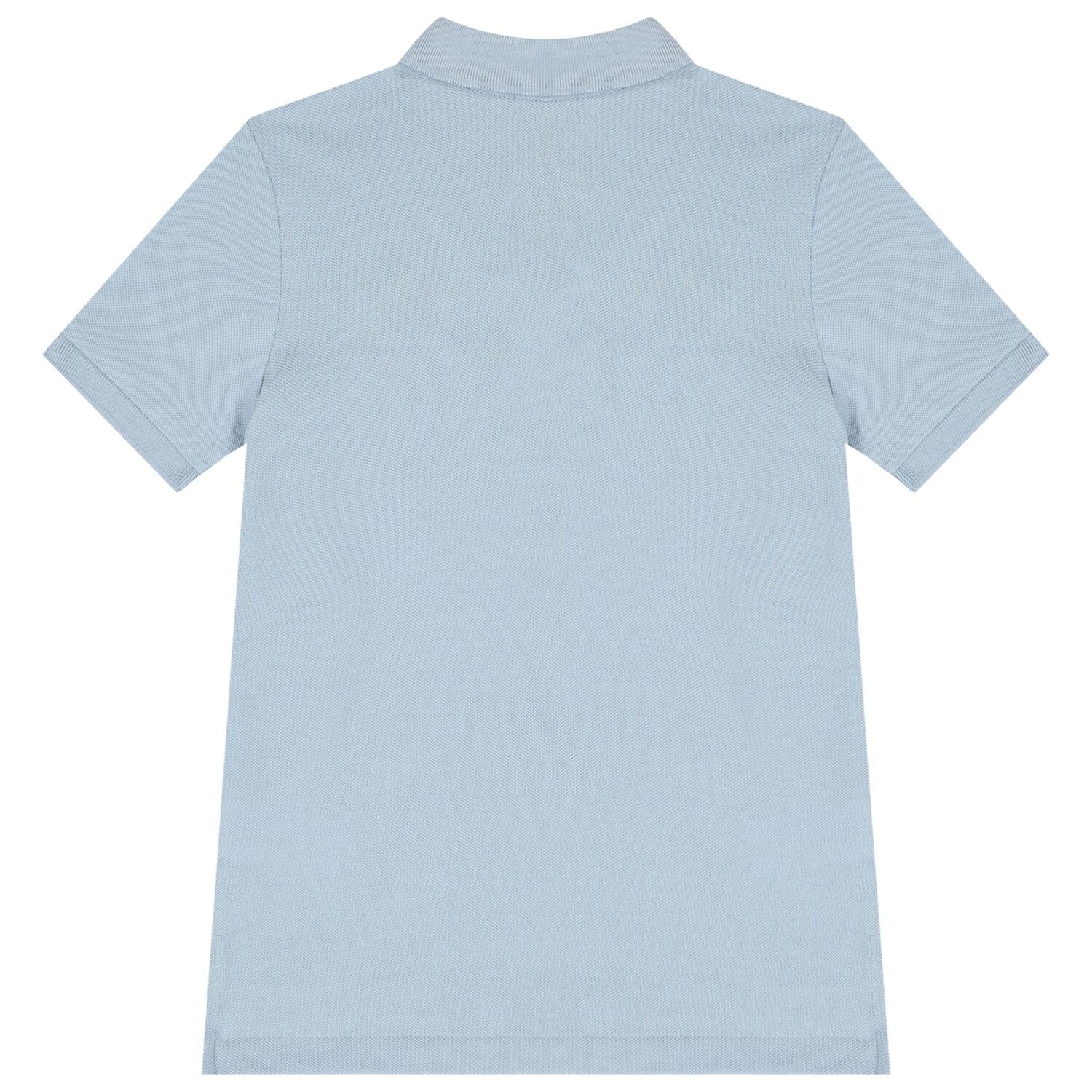 Boys Blue Logo Polo Shirt, 1, hi-res