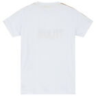 Boys White Logo T-Shirt, 1, hi-res