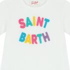 Girls White Logo Dress, 1, hi-res