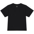 Girls Black Logo T-Shirt, 1, hi-res