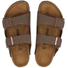Brown Faux Leather Sandals, 1, hi-res