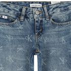 Girls Blue Logo Denim Jeans, 1, hi-res