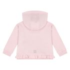 Younger Girls Pink Logo Zip Up Top, 1, hi-res