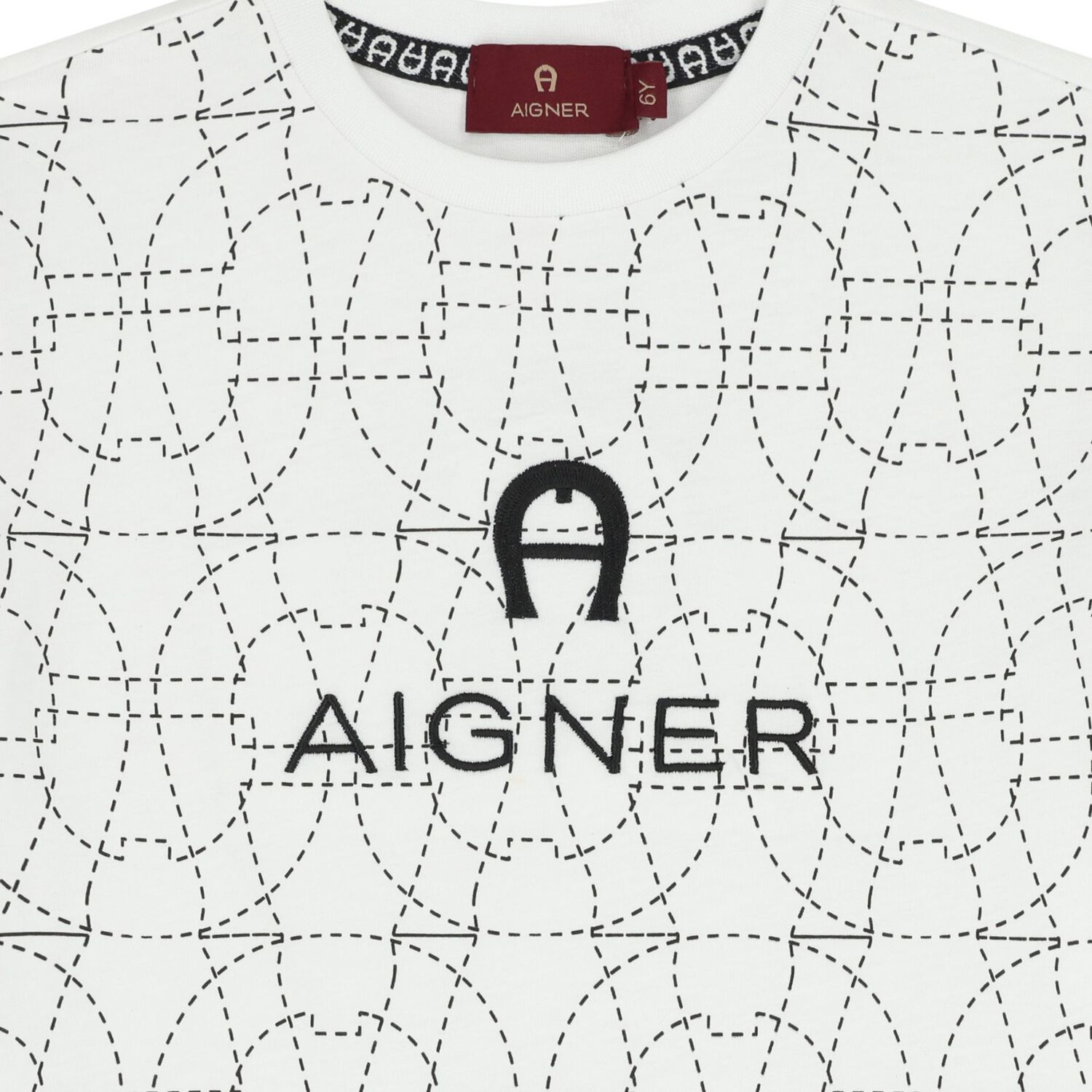 تي شيرت أبيض بشعار للأولاد, 1, hi-res