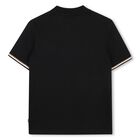 Boys Mini-Me Black Logo Polo Shirt, 2, hi-res