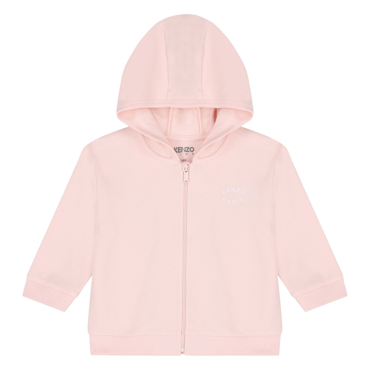 Baby Girls Pink & White Elephant Logo Tracksuit Set, 1, hi-res