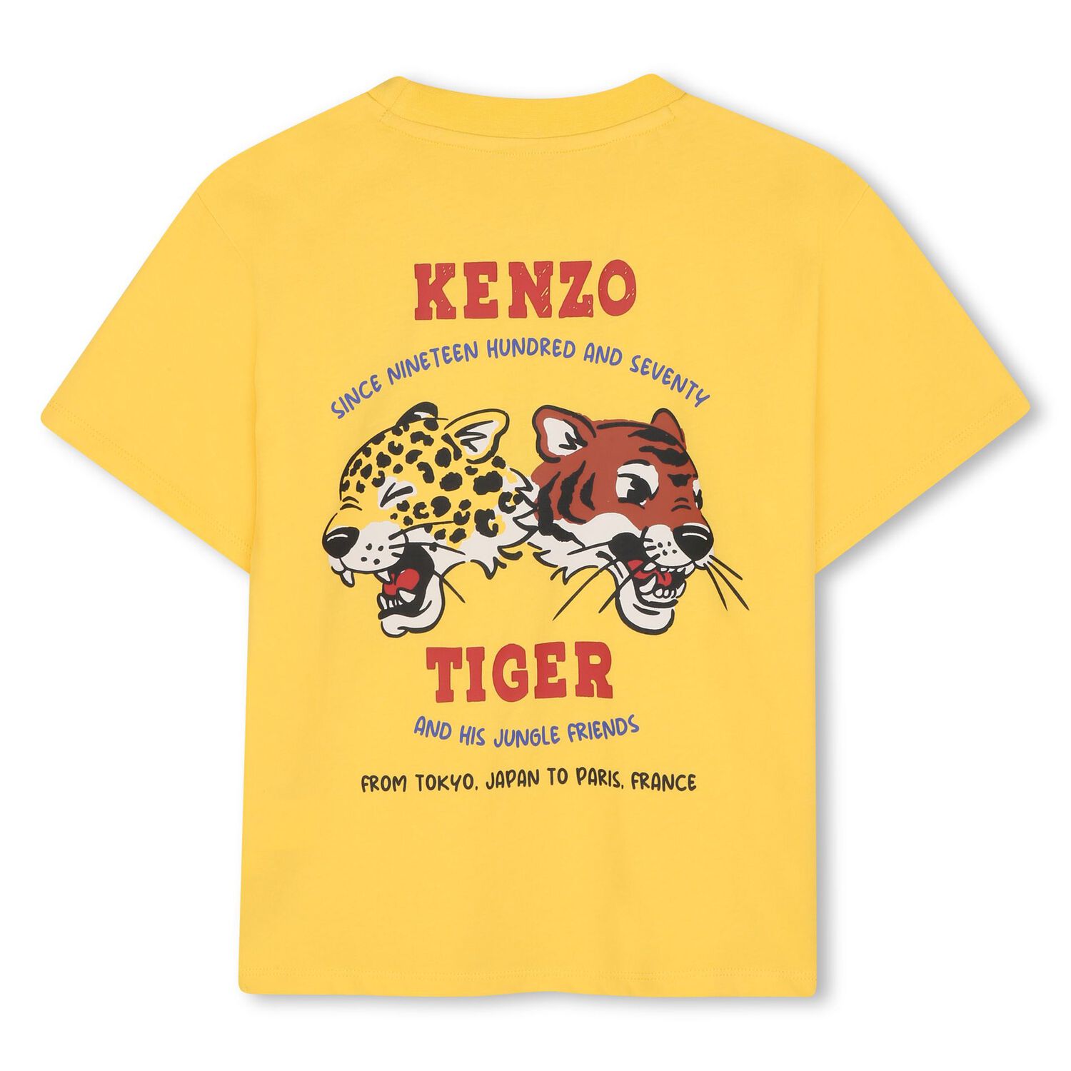 Boys Yellow Tiger & Friend Logo T-Shirt, 1, hi-res