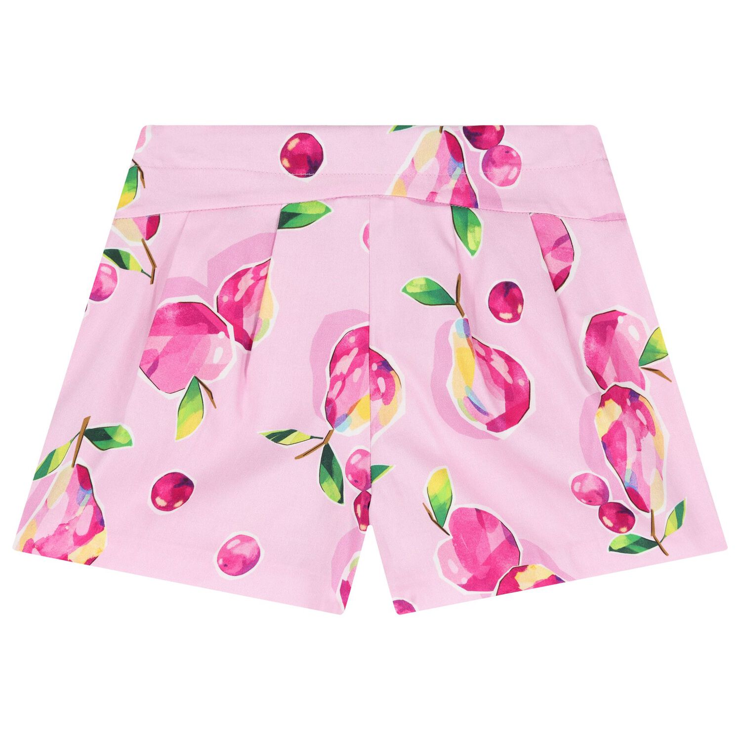 Girls Pink Fruits Shorts, 1, hi-res image number null