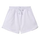 طقم شورت بنات بالشعار باللون الابيض, 1, hi-res