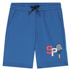 طقم بدلة رياضية باللون الكحلي والأزرق للأولاد (3 قطع), 1, hi-res