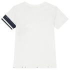 Boys White Logo T-Shirt, 1, hi-res