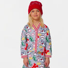 كارديجان بشعار النمر باللون الرمادي للبنات, 1, hi-res