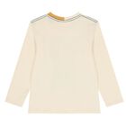 Boys Beige Car Long Sleeve Top, 1, hi-res