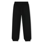 Boys Beige & Black Logo Reversible Joggers, 1, hi-res