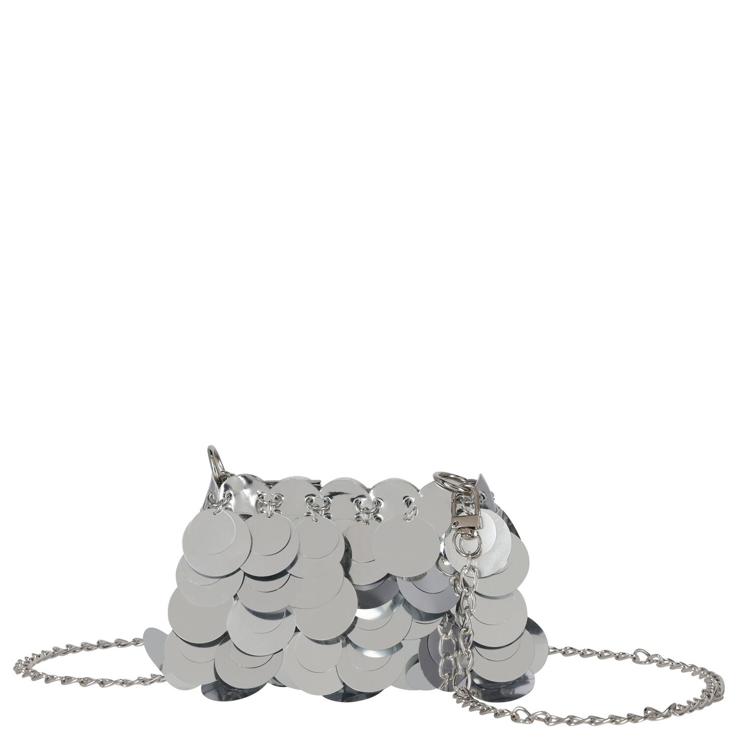 Girls Silver Sequin Bag, 2, hi-res
