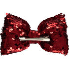 Girls Red Sequins Hair Clip, 1, hi-res