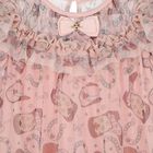 فستان تول باللون  وردي مع فيونكة للبنات, 2, hi-res