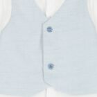 Baby Boys White & Blue Shorts Set, 2, hi-res