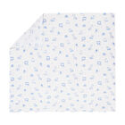 Baby Boys White & Blue Muslin, 2, hi-res