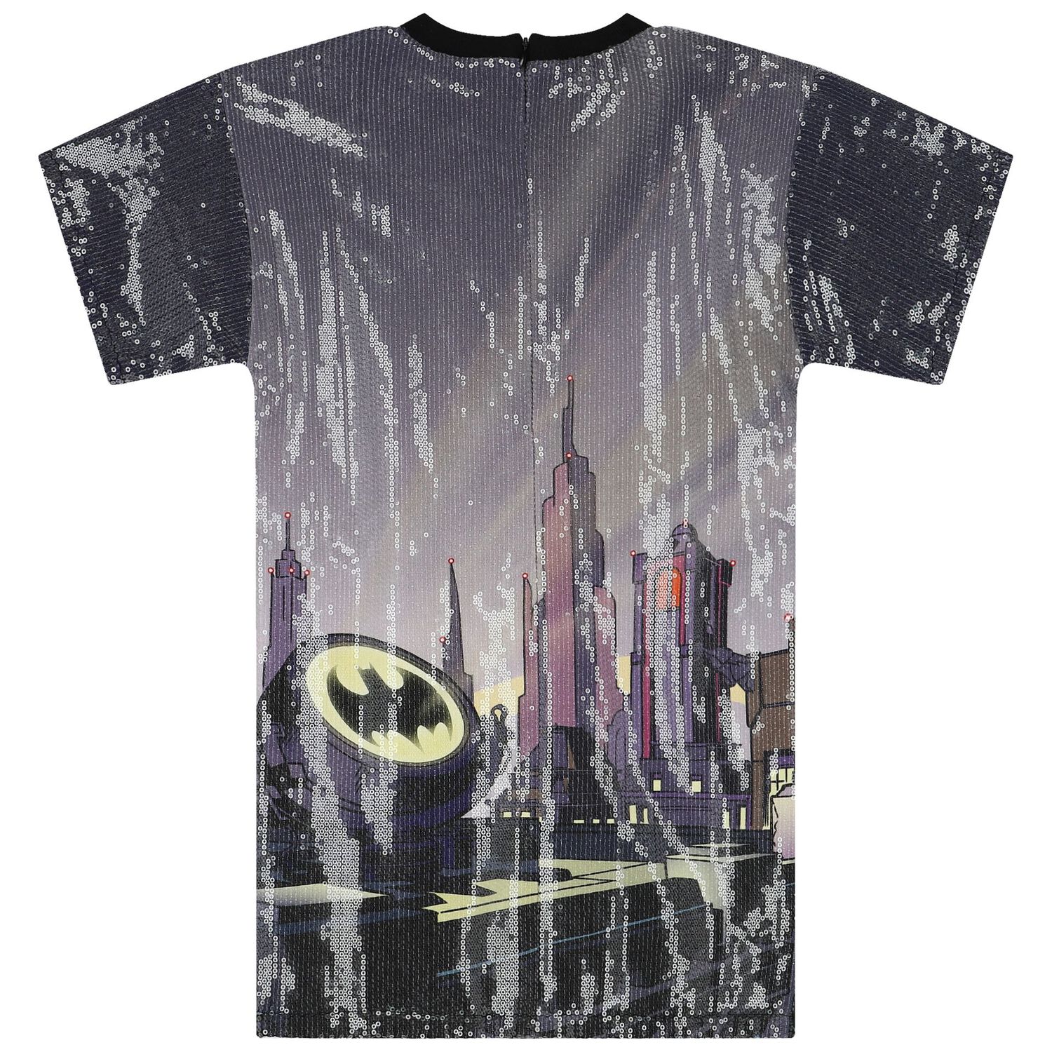 فستان بنات مطرز باللون الكحلى, 1, hi-res