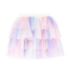 Girls Pink & Purple Tulle Skirt, 1, hi-res