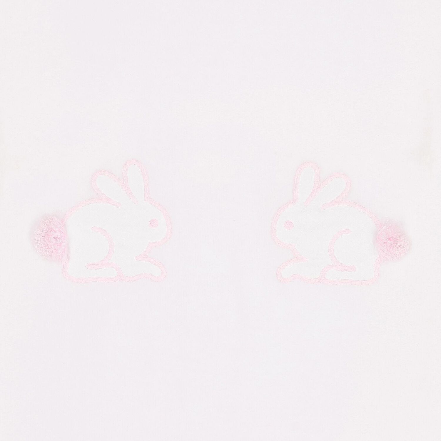 Baby Gilrs Ivory & Pink Rabbit Blanket, 2, hi-res