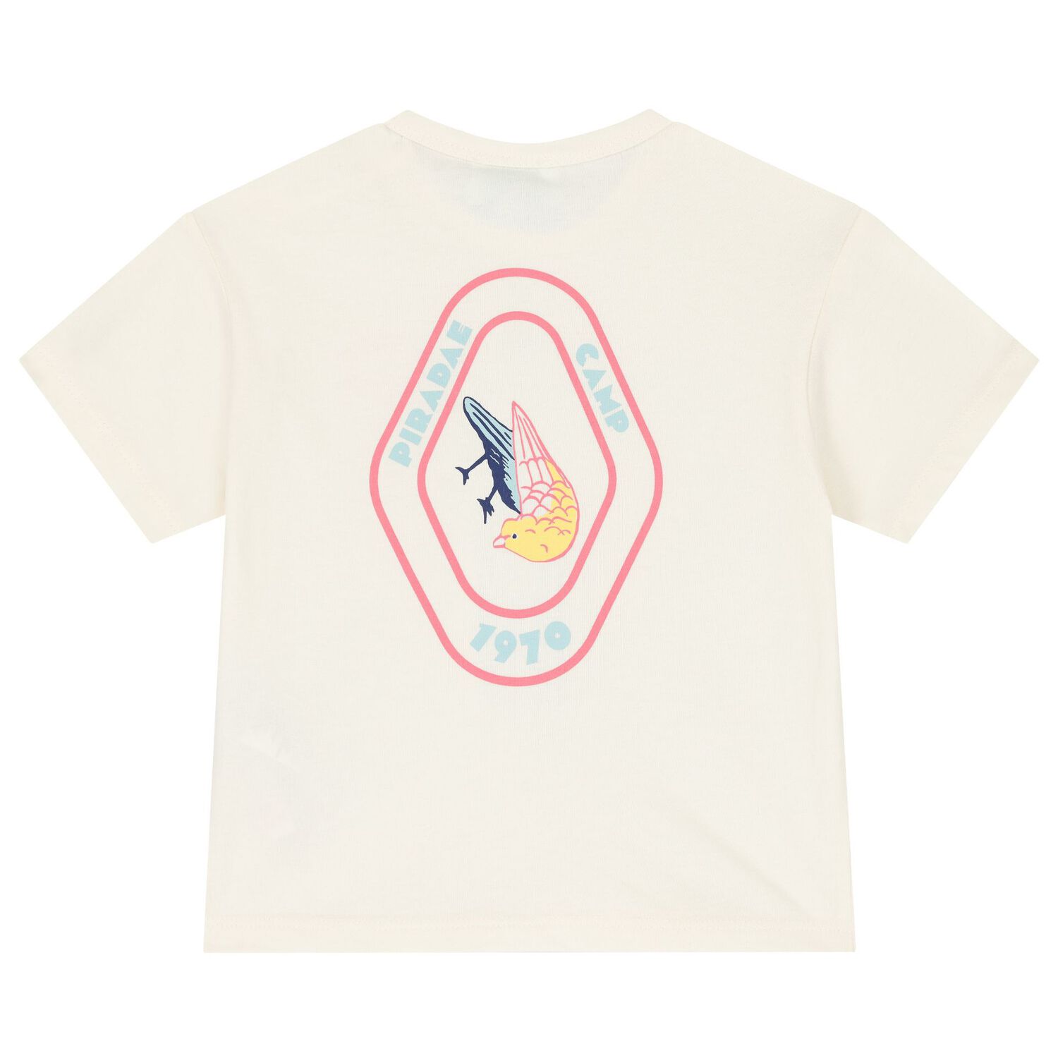 تيشيرت بنات بشعار تيدي باللون العاجي والوردي (2 قطع) , 1, hi-res image number null