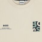 Boys Beige Logo T-Shirt, 2, hi-res