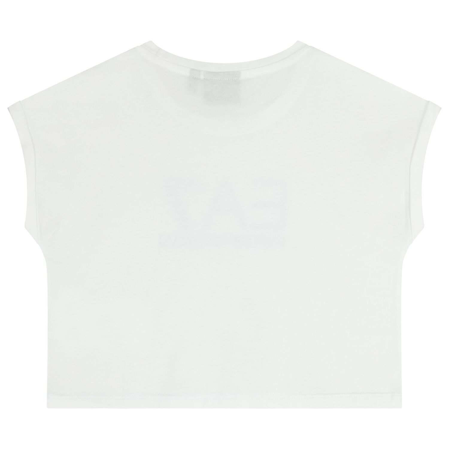 طقم شورت أبيض وأسود بشعار للبنات, 3, hi-res