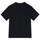 Boys Navy Blue Logo T-Shirt, 1, hi-res