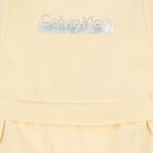 Baby Girls Beige Logo Dress, 1, hi-res