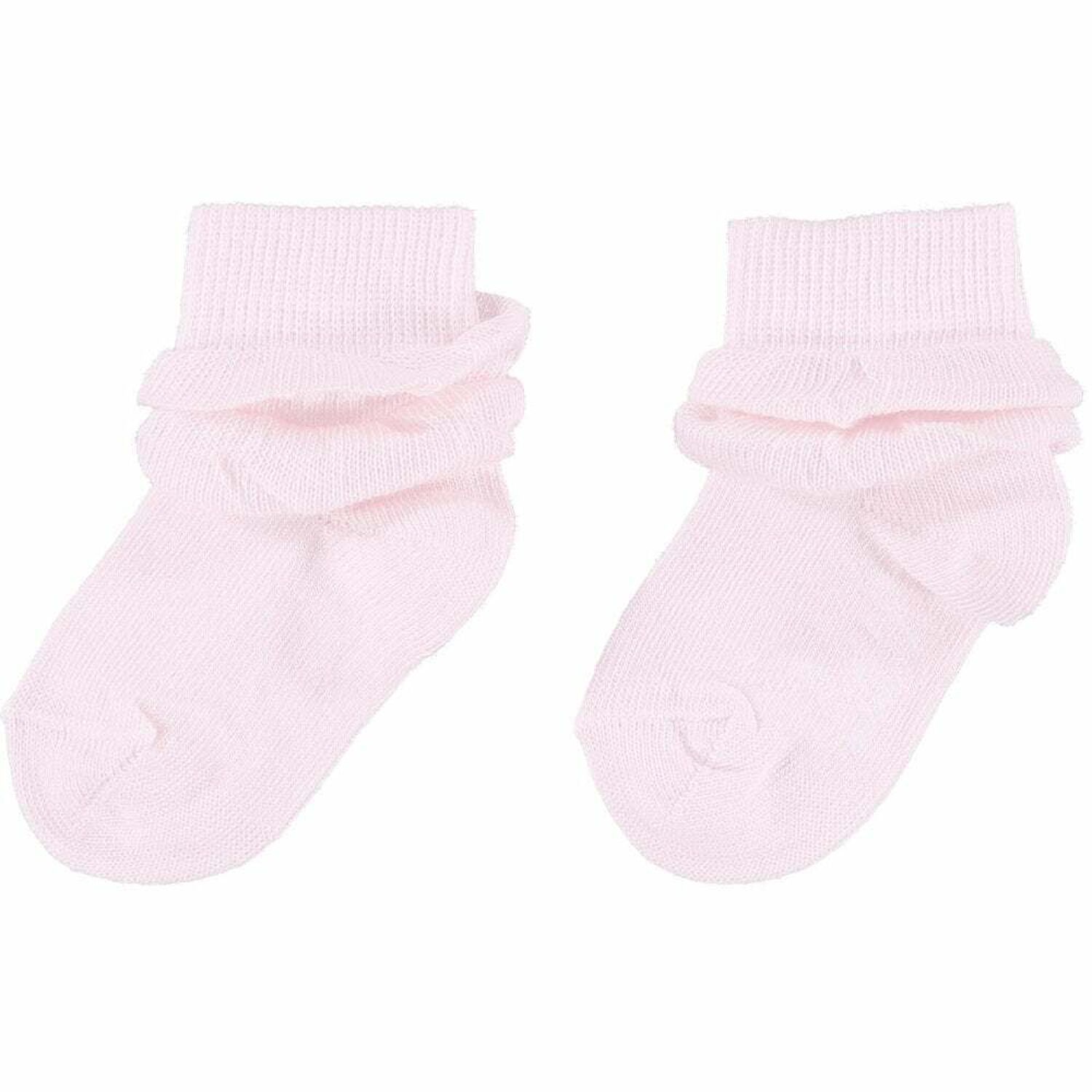 Baby Girls Pink Socks, 1, hi-res