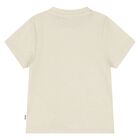 Younger Boys Beige Logo T-Shirt, 1, hi-res