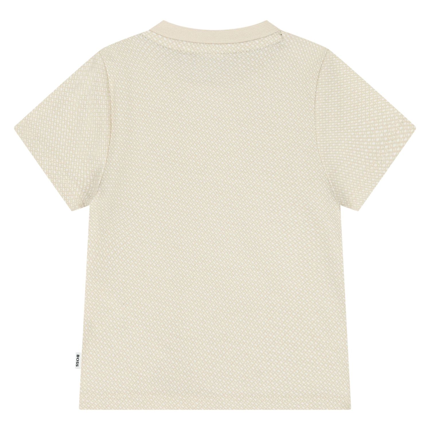 Younger Boys Beige Logo T-Shirt, 1, hi-res