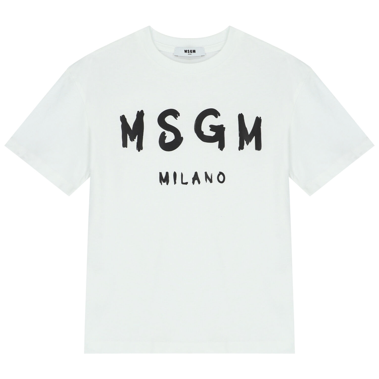 تيشيرت بالشعار باللون الابيض والاسود, 4, hi-res