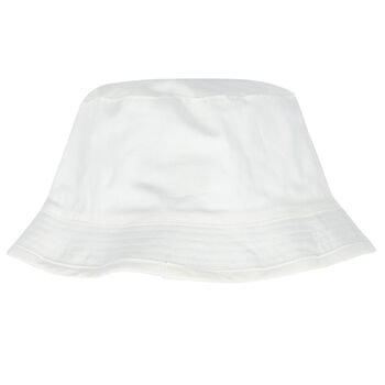قبعة شمسية بشعار تيدى باللون الابيض