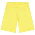 Boys Yellow Logo Shorts, 3, hi-res
