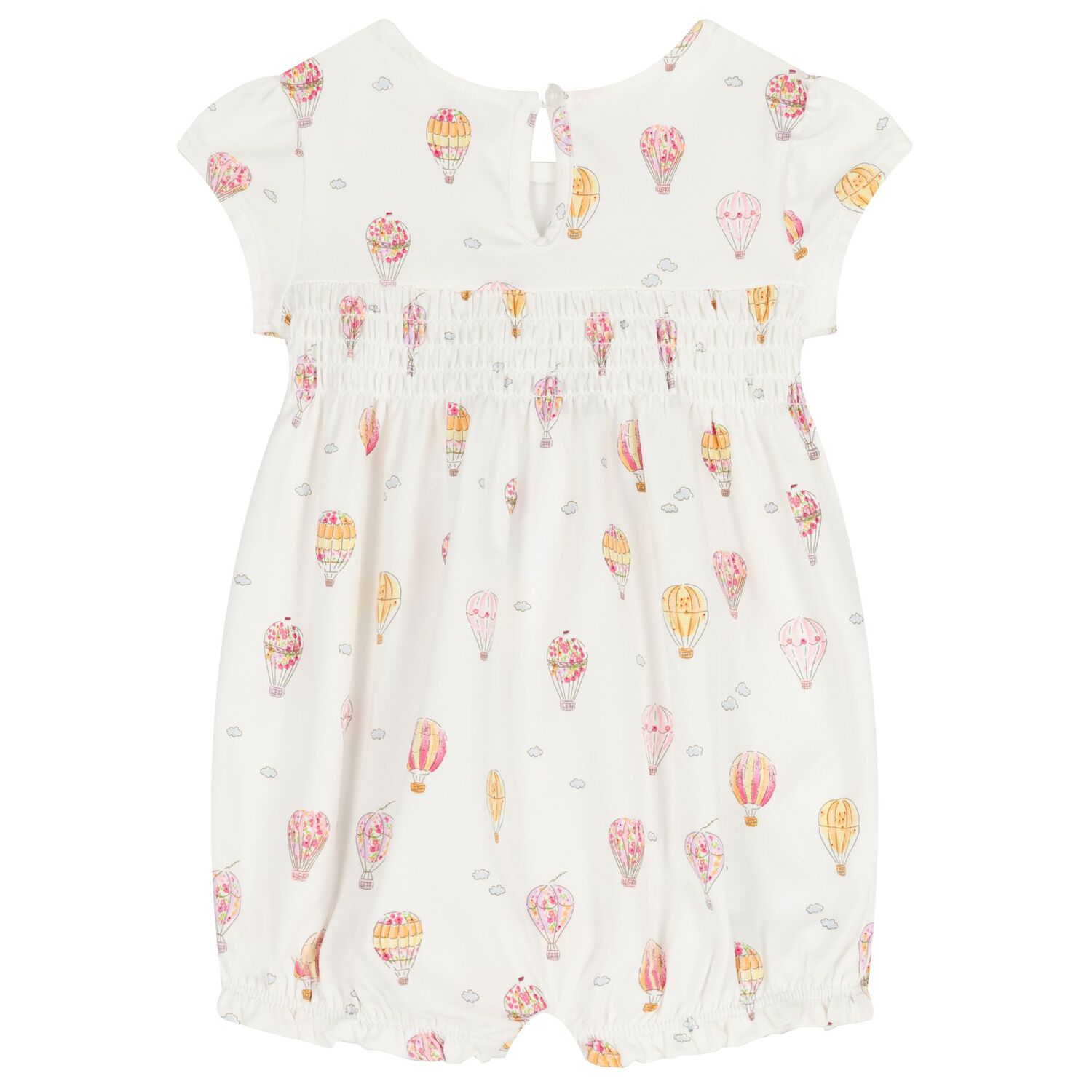 Baby Girls Yellow & White Rompers ( 2-Pack ), 2, hi-res