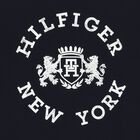 تيشيرت بنات بالشعار باللون الكحلى, 1, hi-res