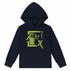 Boys Blue Hooded Sweatshirt, 1, hi-res