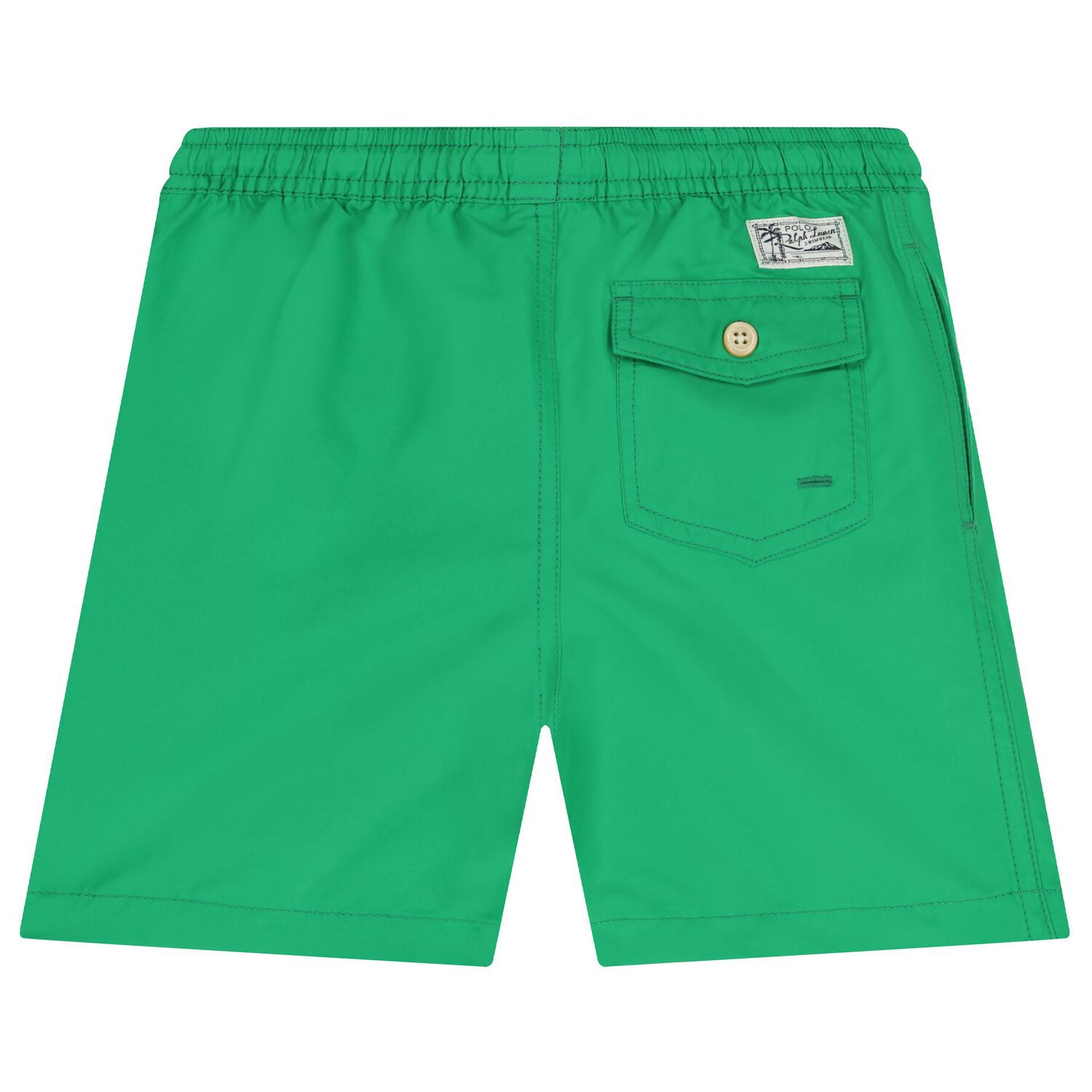 Boys Green Logo Swim Shorts, 1, hi-res