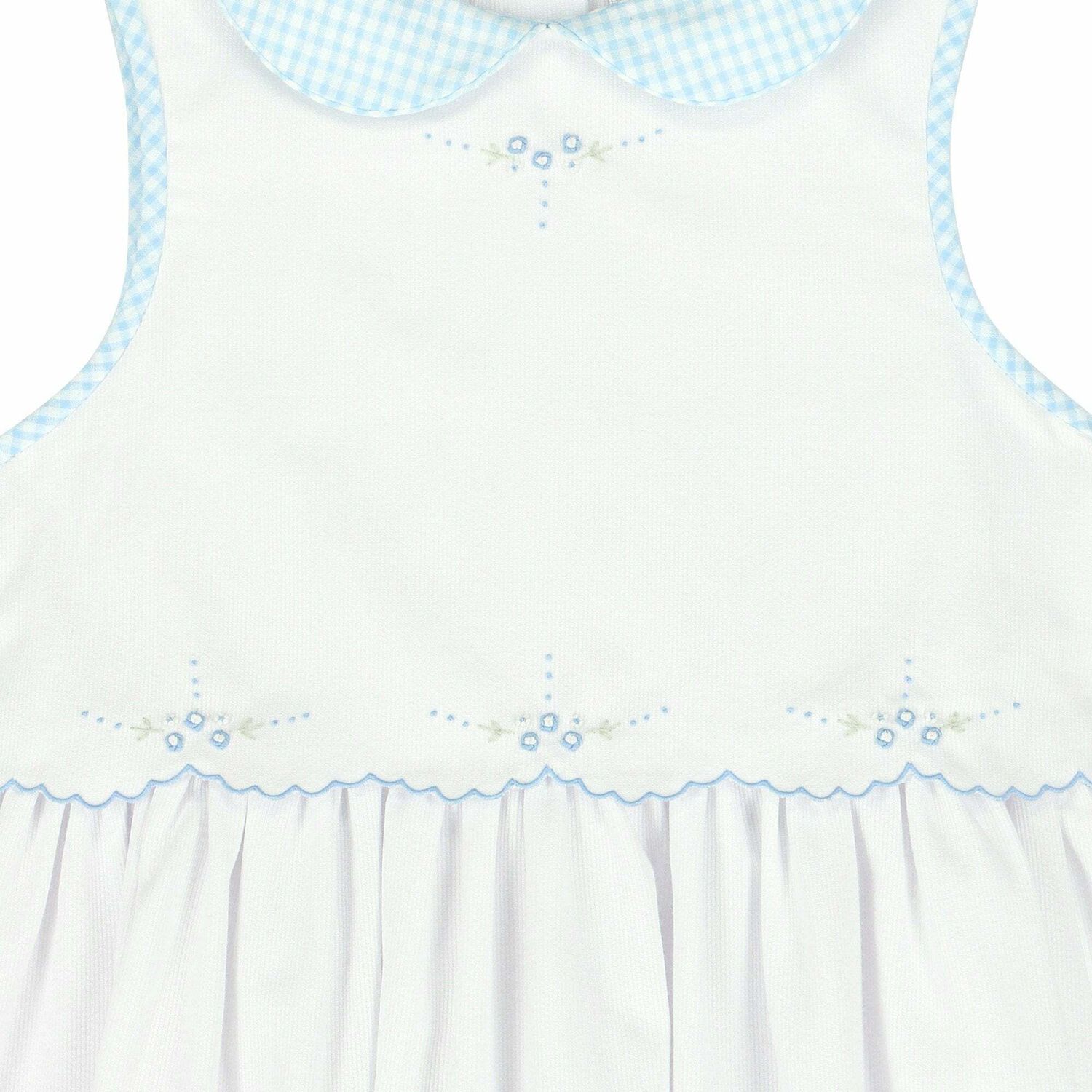 فستان مطرز باللون الابيض والازرق , 1, hi-res image number null