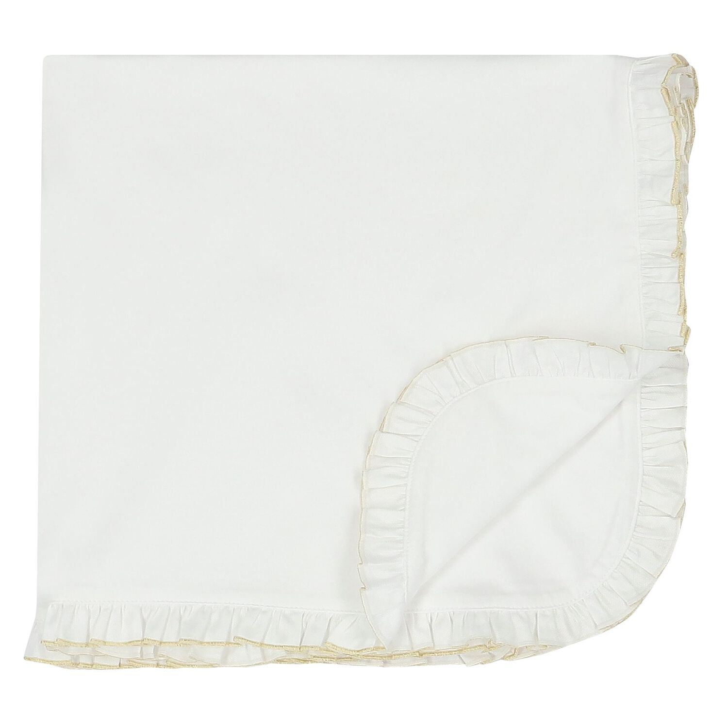 طقم هدايا للبنات أفرول بالشعار باللون الأبيض والذهبي, 1, hi-res image number null