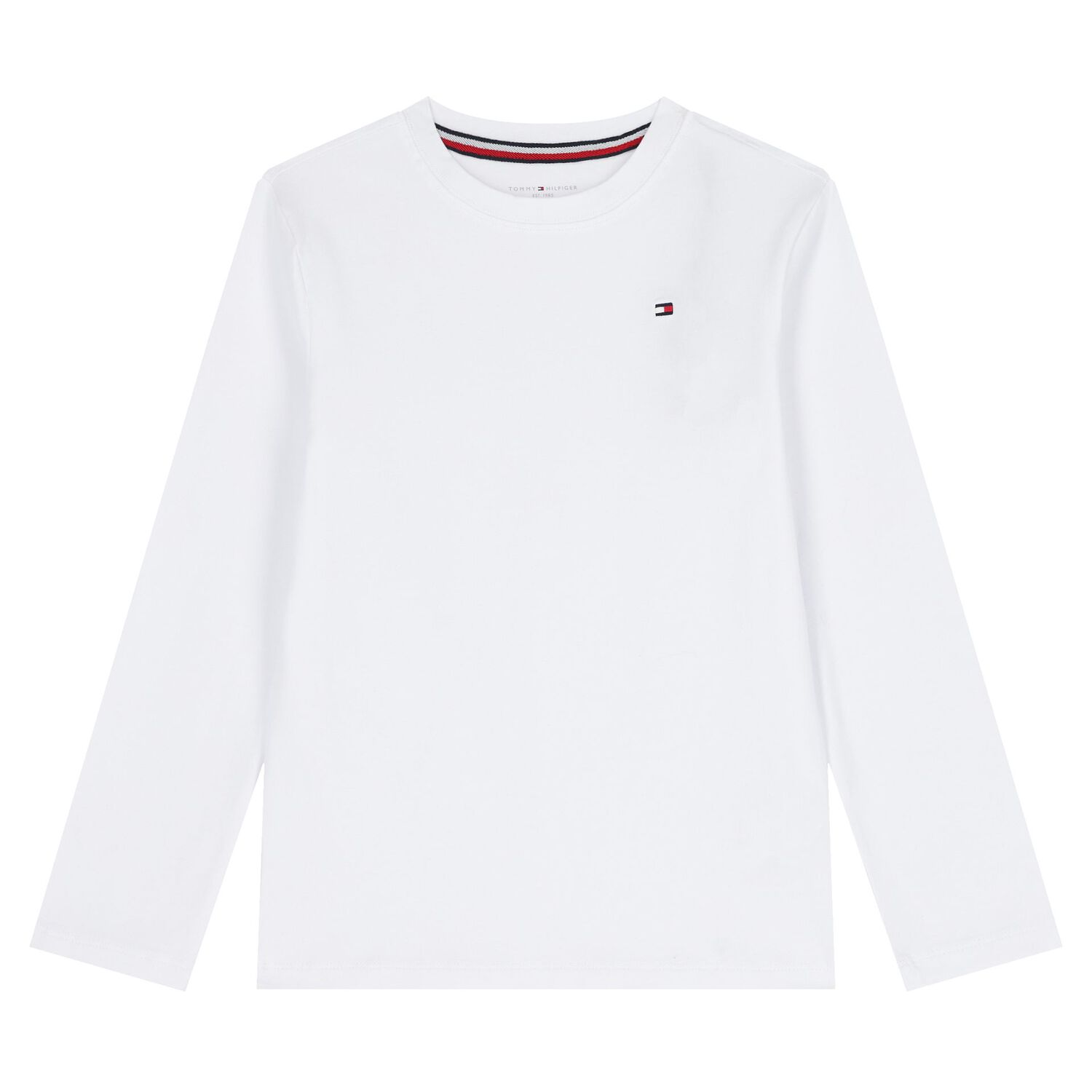 Boys White & Navy Blue Logo Pyjamas, 1, hi-res