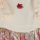 Girls Ivory & Pink Floral Paisley Dress , 2, hi-res