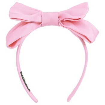 Girls Pink Bow Headband
