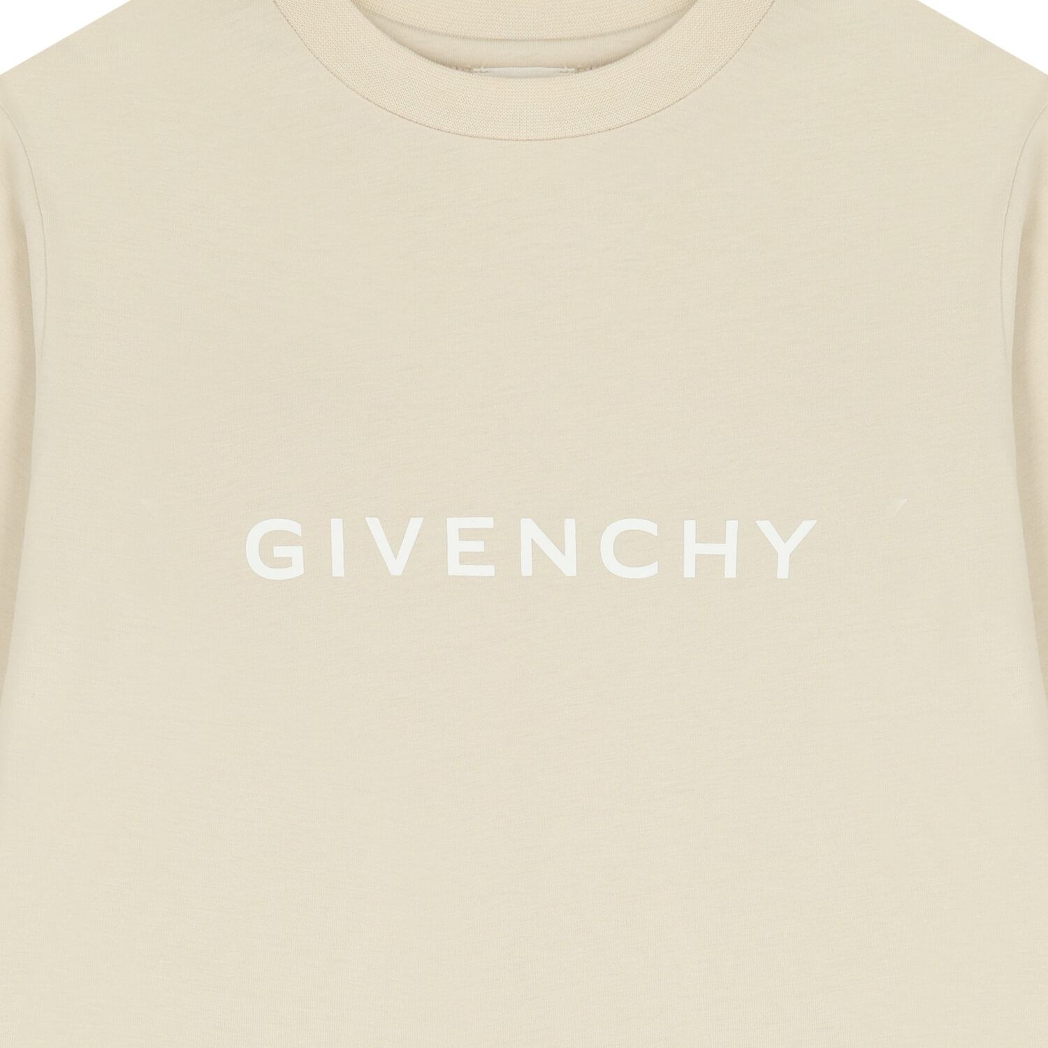 Ivory Logo Long Sleeve Top, 1, hi-res