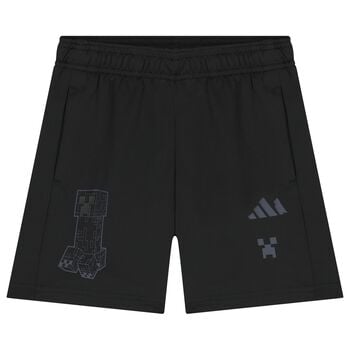 Boys Black Logo Shorts