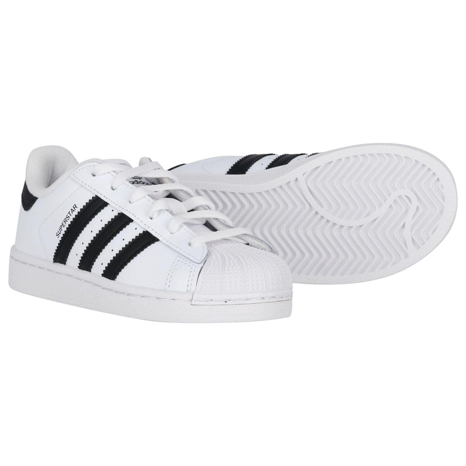 White Superstar Trainers, 1, hi-res